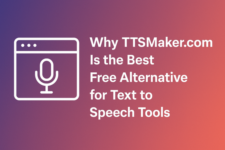 Why TTSMaker.com Is the Best Free text to speech tool