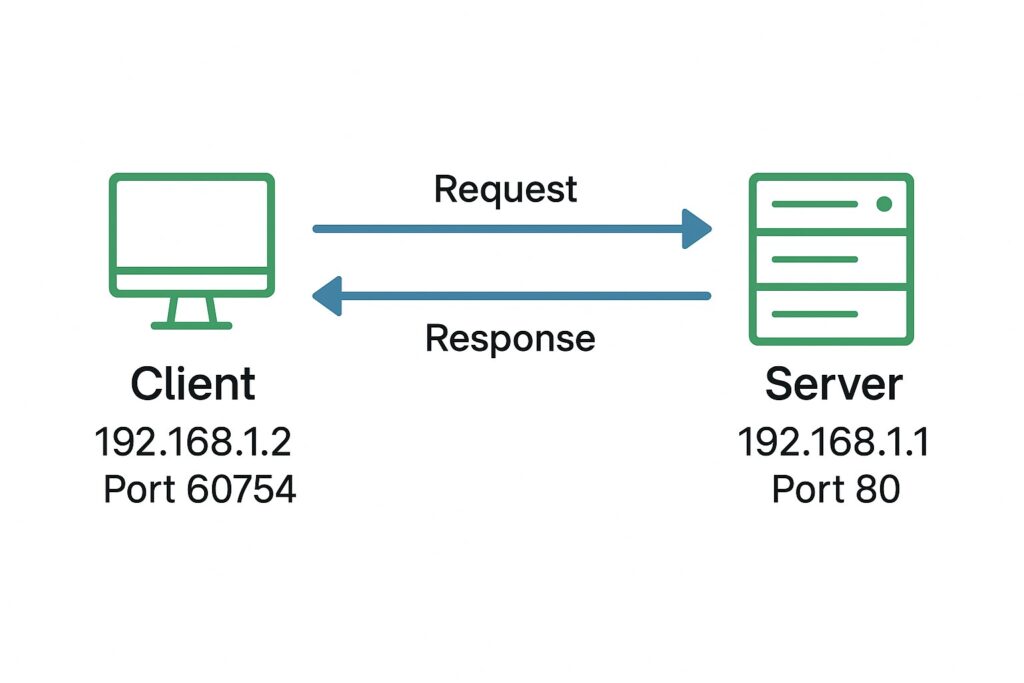 IP addresses and port numbers